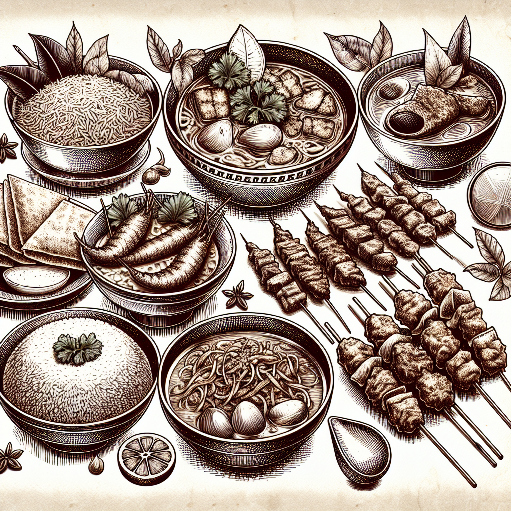 Pesona Sketsa Makanan Tradisional Indonesia yang Memikat Selera